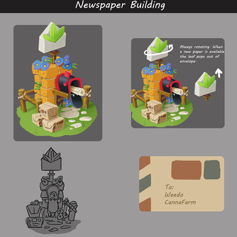 Newspaper Building Concept Art