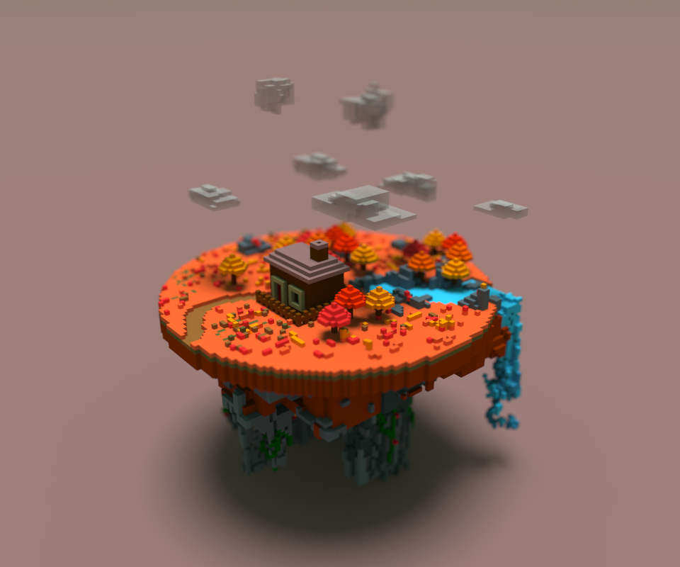 Lonely House Voxel Model