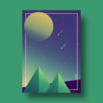 Minimal Space Poster Illustration