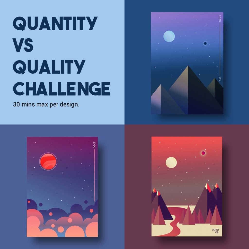 Quantity Vs Quality Project: Illustrated Posters January